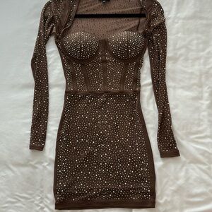 Silver Sparkly embellished dress